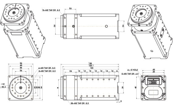 H54-200-S500-R ابعاد