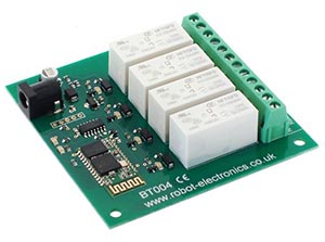 Bluetooth Interface to 4 Relays