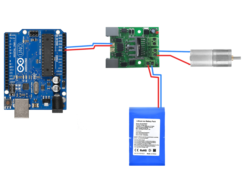 اتصال arduino با برد EMD22